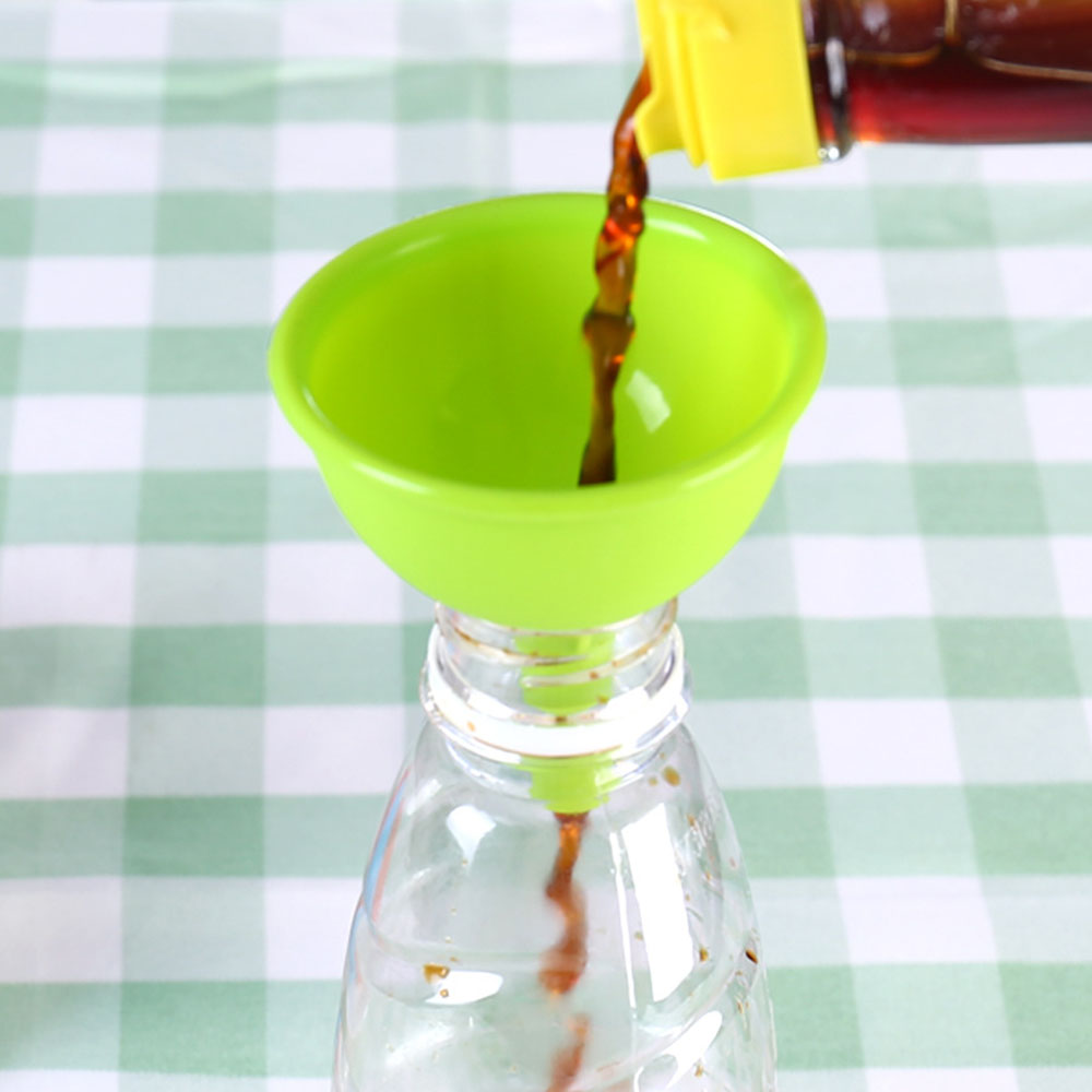 Tragbare Lebensmittel Klasse Silikon Trichter Küche Heimat Wein Öl Ablassen Flüssigkeit Umleitung Trichter Werkzeuge Lernen labor liefert