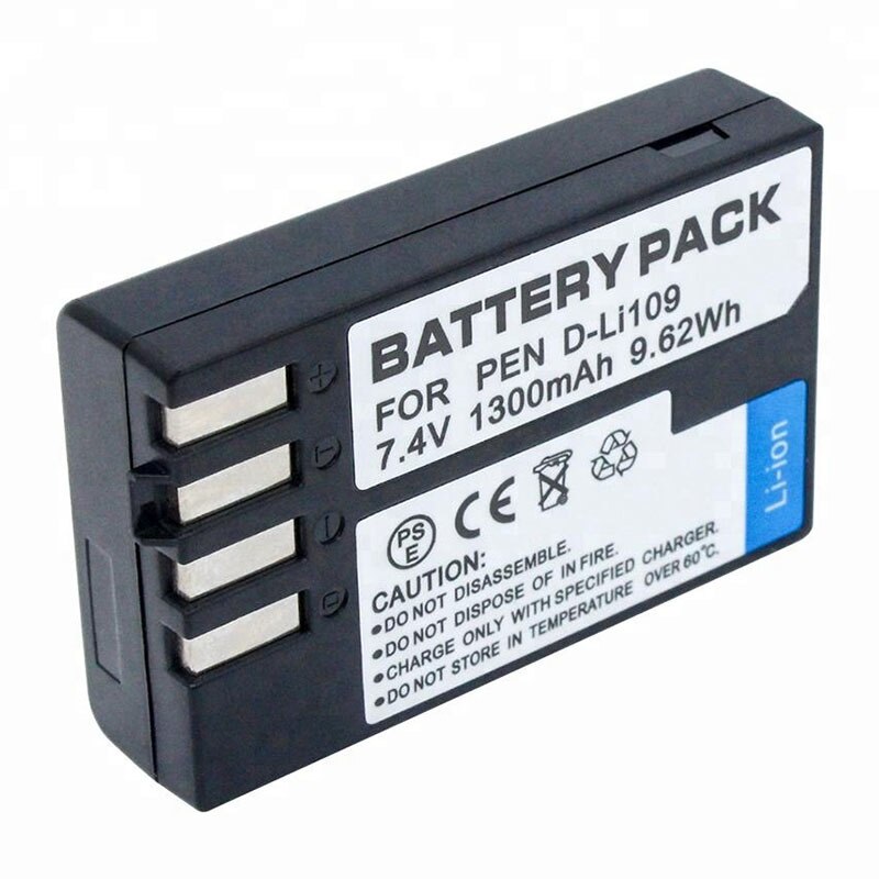 D-Li109 DLI109 d-li109 Batterie Pour Appareil Photo PENTAX K-R K-2 KR K2 KR K30 K50 K-30 K-50 K500 K-500