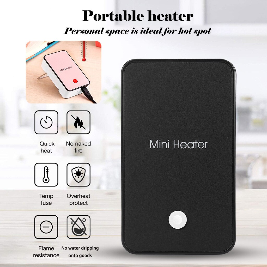 4 # Mini Desktop Kleine Heater Heater Oscillerende Draagbare Desktop Keramische Kleine Ruimte Indoor Persoonlijke Mini Heater Voor Home Office