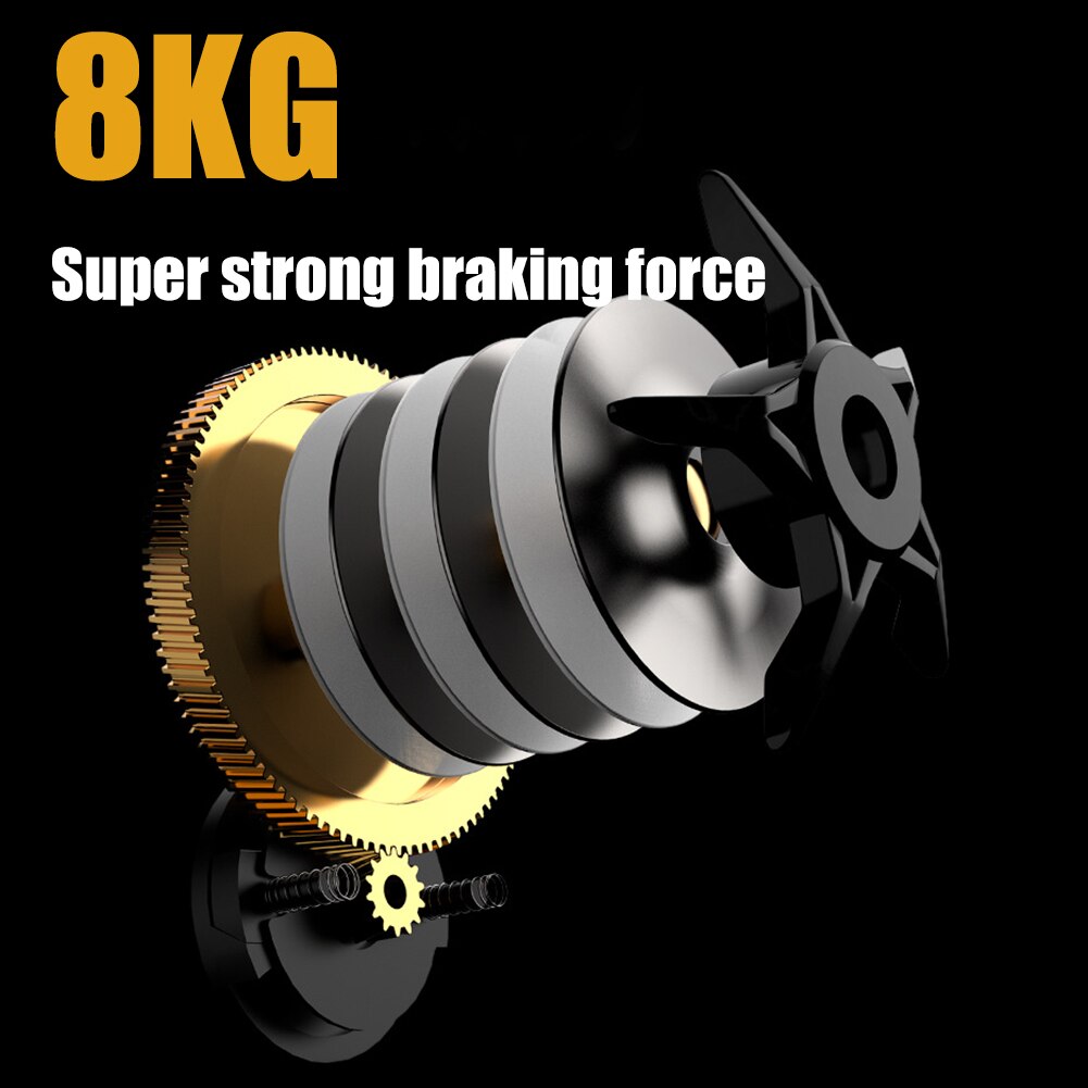 Fishing Baitcasting Reel All Metal Spool 18+1BB 10kg/22LB Max Drag Force Speed Ratio 7.1:1 Magnetic Metal Casting Fishing Reel