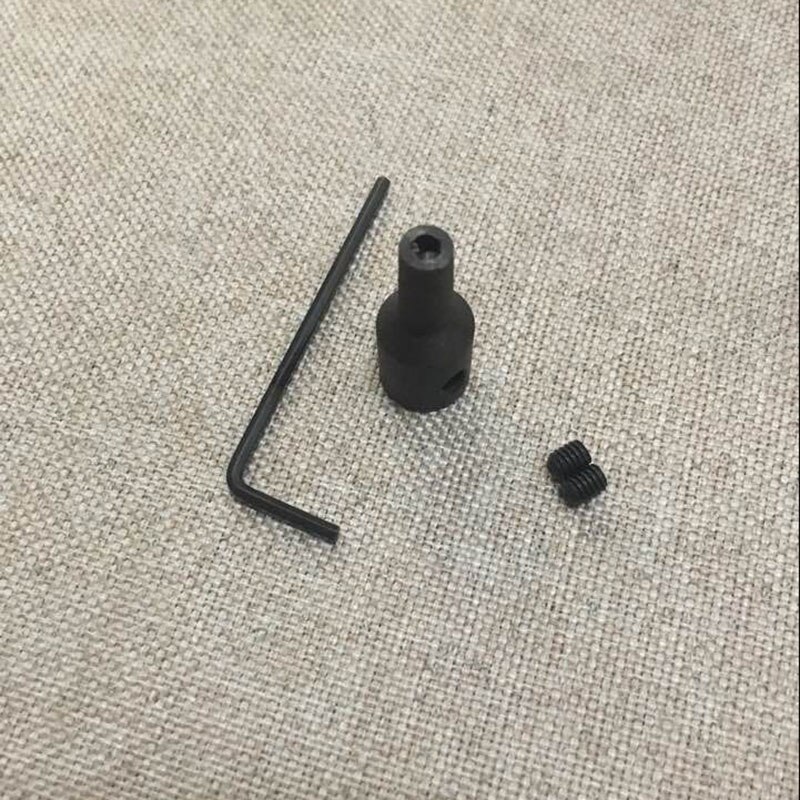 Adaptador de mandril de taladro Jt0, manguito de eje de conexión, acoplamiento de cobre de acero de 2,3mm/3,17mm/4mm/5mm/6mm/8mm: Steel 4mm