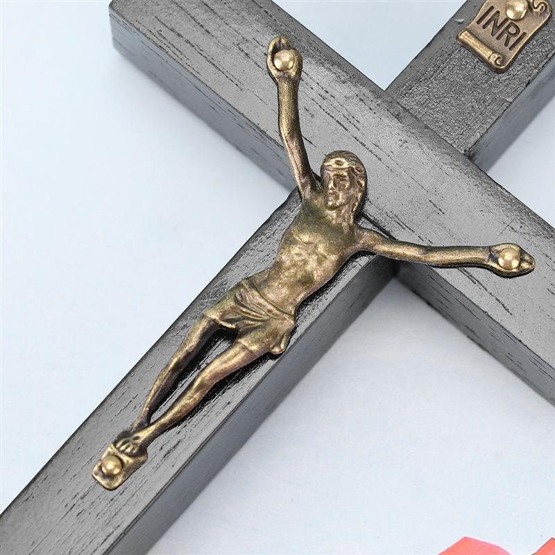 Puinen risti jeesus katolinen risti kirkko koristeet koristeet ristin krusifiksi asema jeesus risti auto kirkkokoristeet