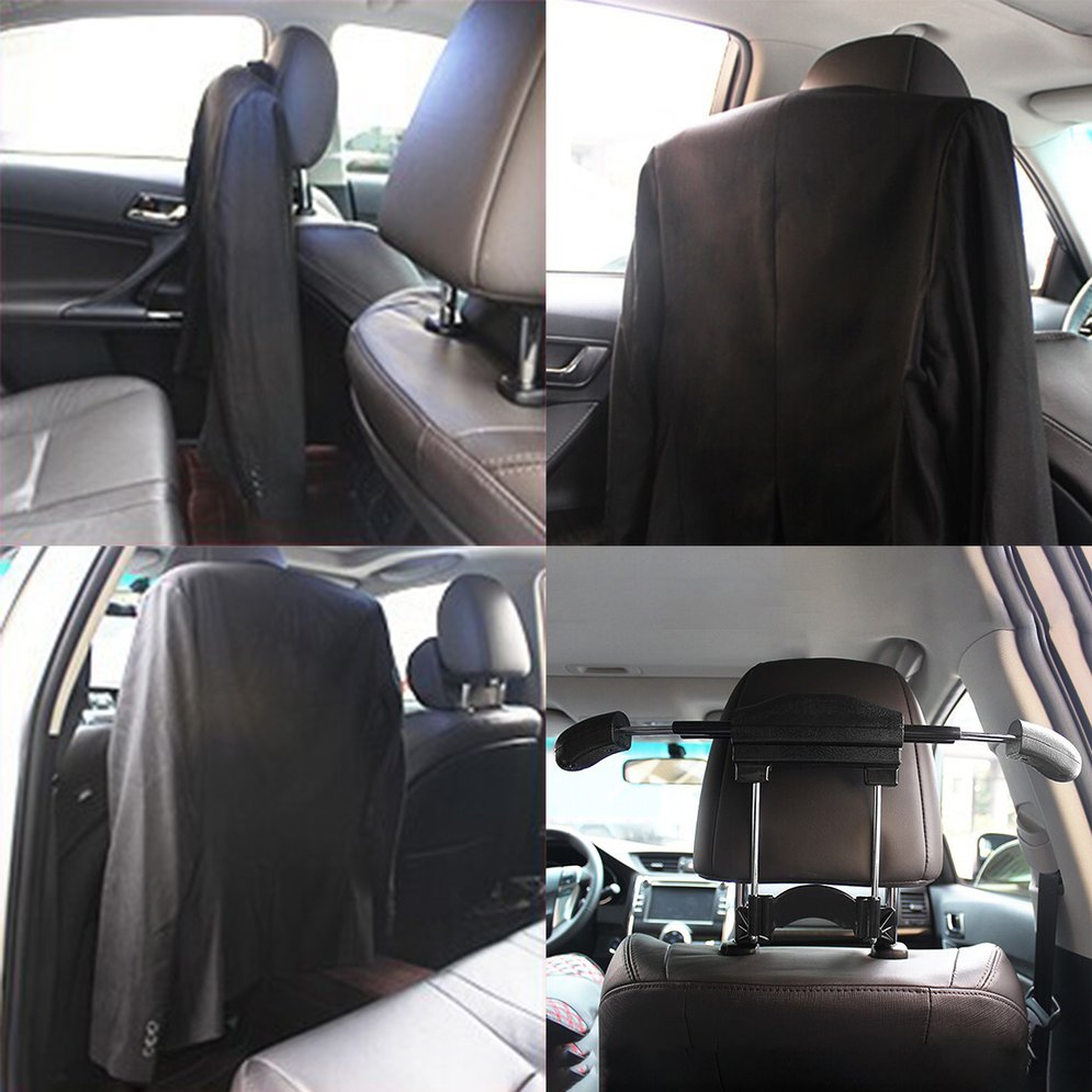 Mini Car Clothes Hanger Durable Clothes Rack Coat Hanger Extension-type Car Use Hanger Car Accessory Easy Installation