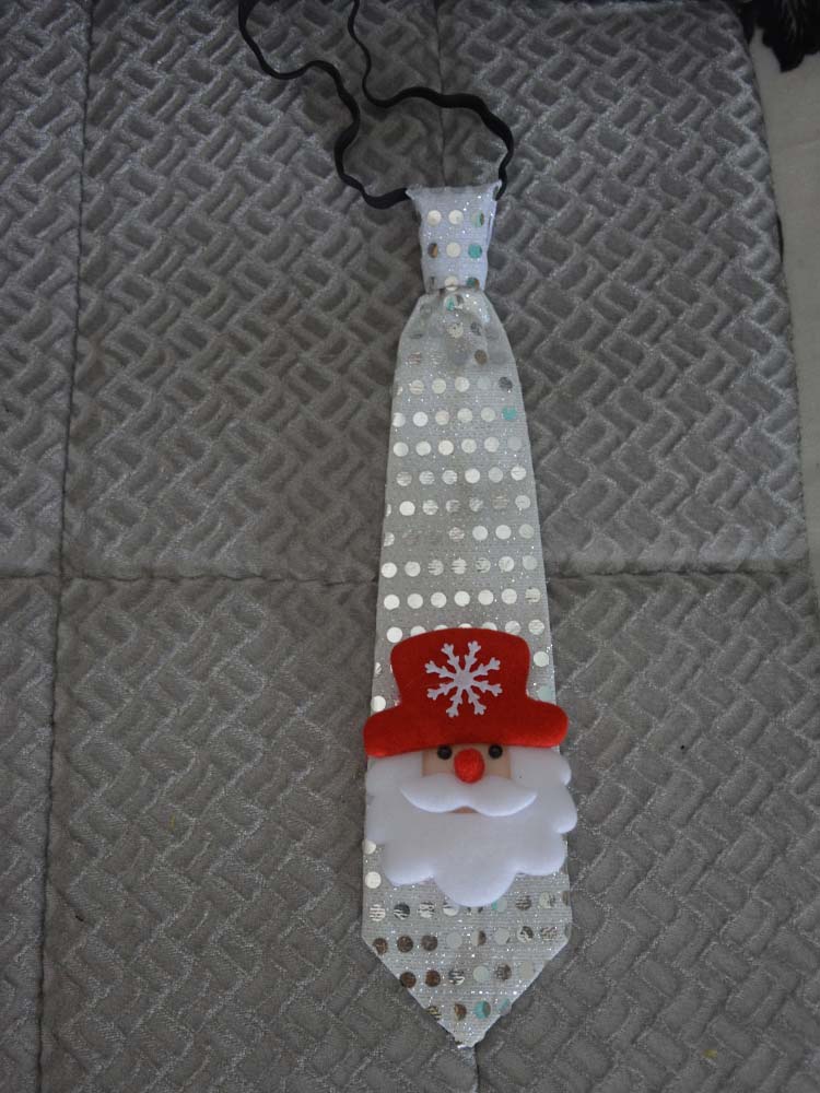 Led blinkande glödande julslips träd nyhet slips röd jultomte snögubbe jultomte älg halsslips för festival: 5