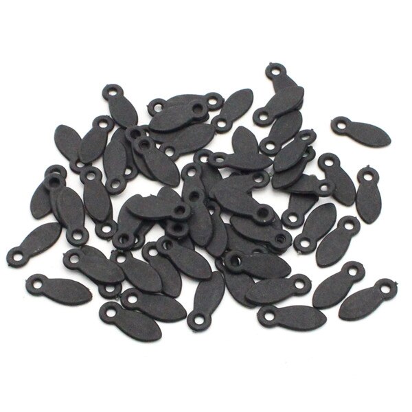 100 unids/lote 8*21mm giratorio botones de bloqueo DIY álbum de fotos decoración de Marco adorno para álbum de recortes Turnbutton YG1317: Black