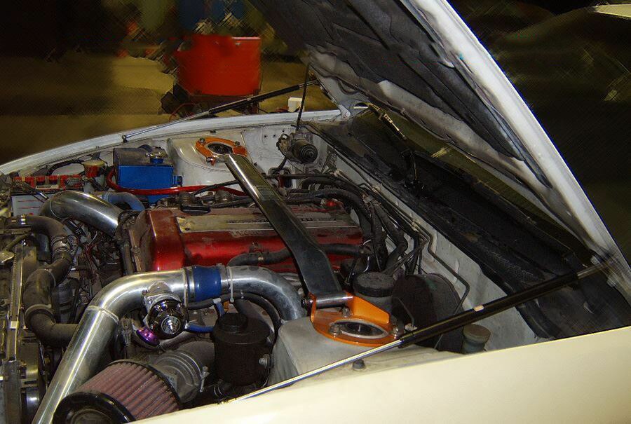 Car Styling Front Hood Bonnet Modify Gas Struts Lift Support Shock Damper Carbon Fiber For Nissan 240SX S13 Silvia 1989-1994