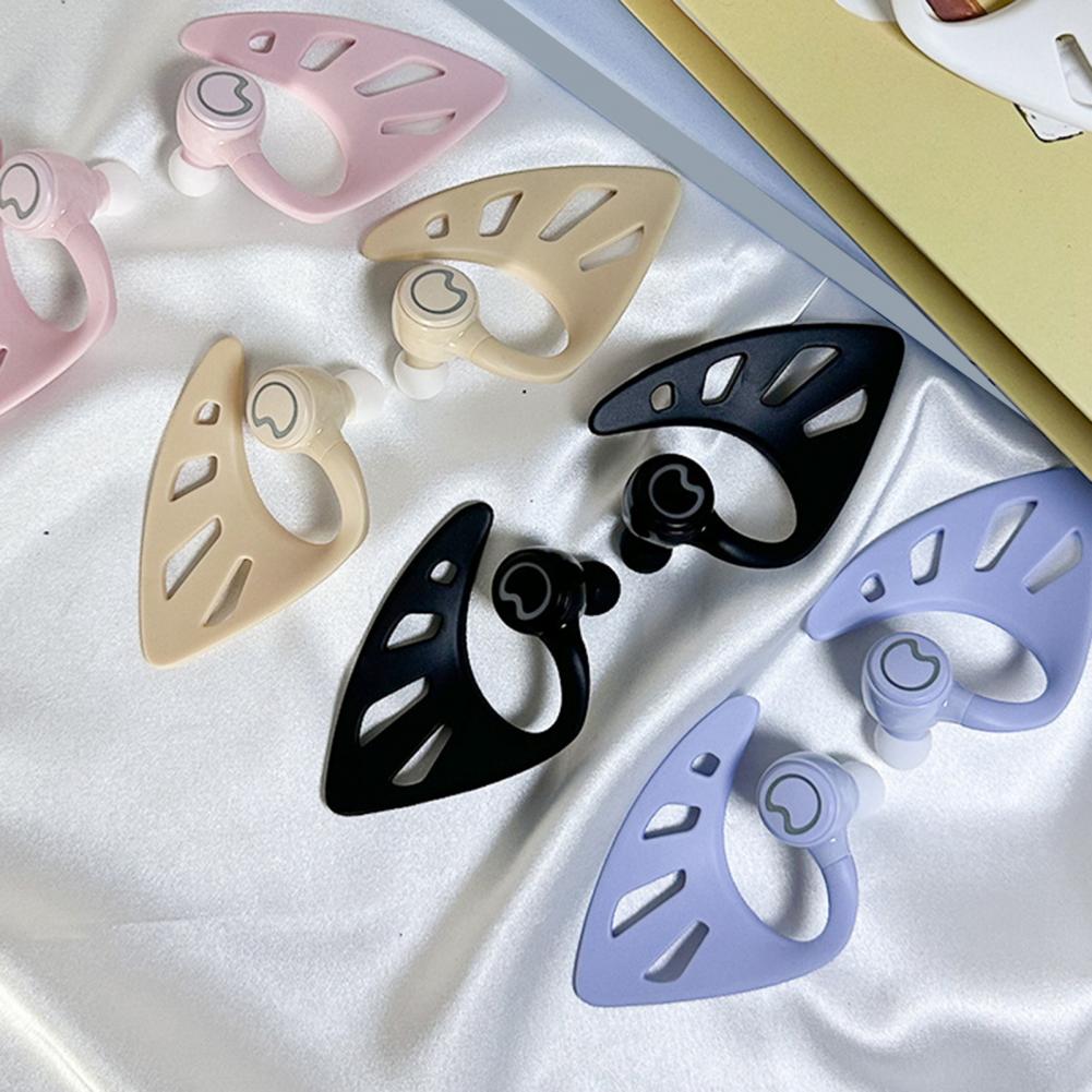 Elf Ear Appearance Headphones Stereo Sound Noise Reduction Bluetooth-compatible Wireless Elf in-Ear Earbuds with Charging Case