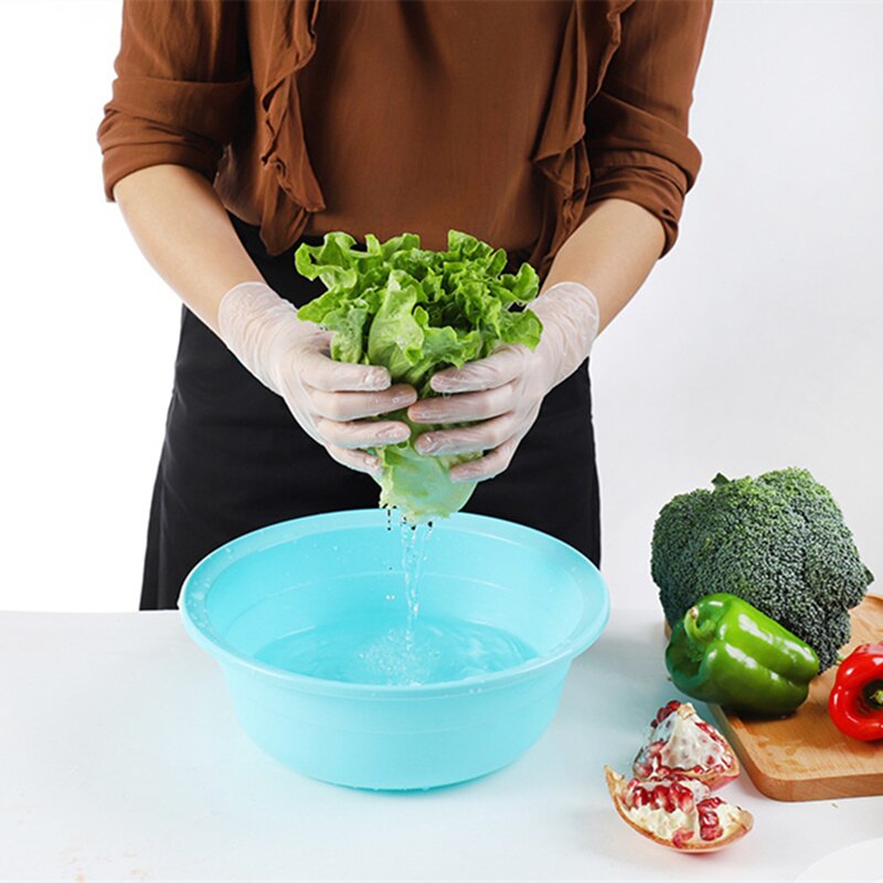 100 stuks transparante pvc wegwerphandschoenen voor huishoudelijk gebruik in restaurants