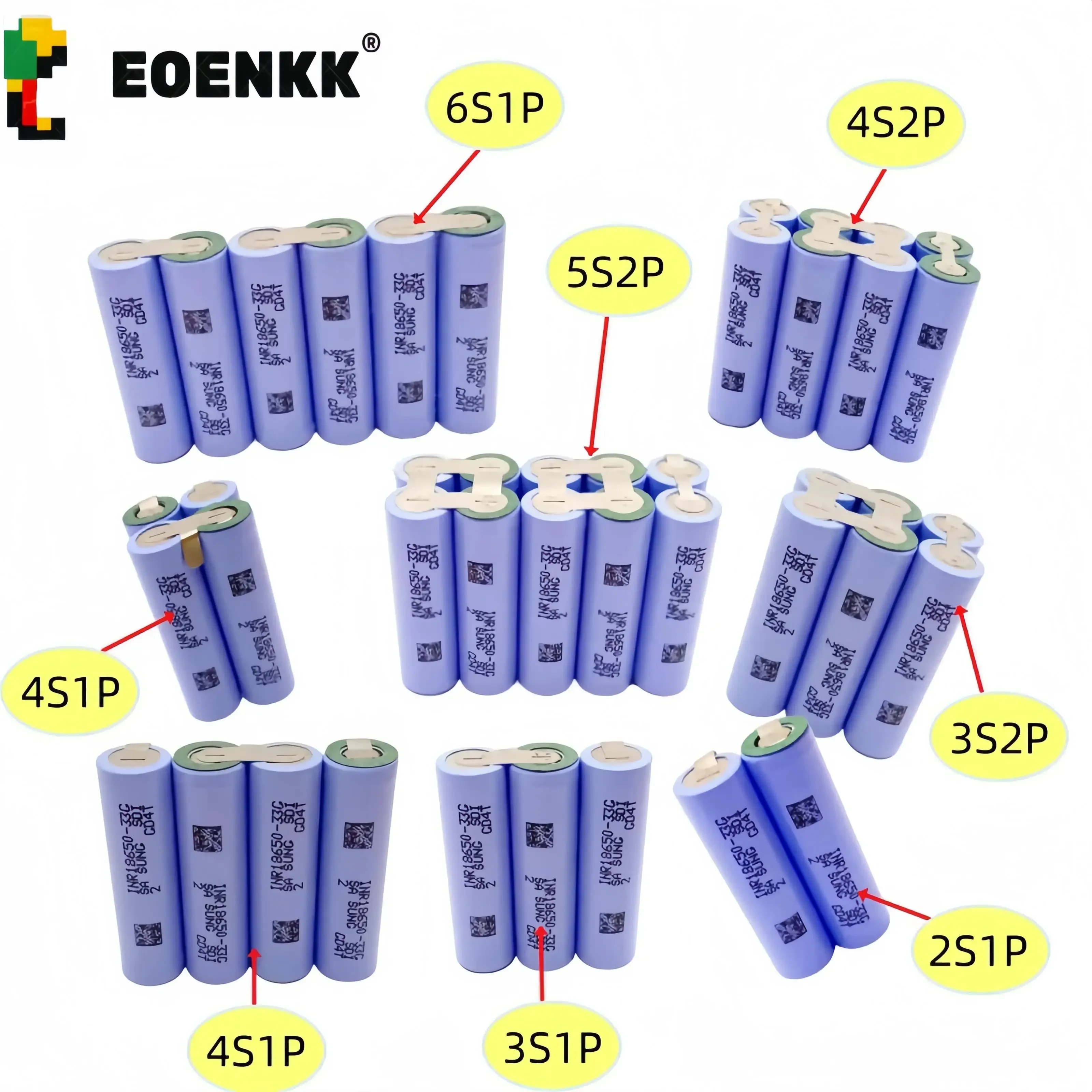 Wiederauf ladbarer Lithium-Ionen-Akku mit elektrischem Schrauben dreher, 2 s1p 3 s1p 3 s2p 4 s1p 4 s2p 5 s2p 6 s1p18650 33g 12V 16,8 V 21V 25,2 V 3,7 V V