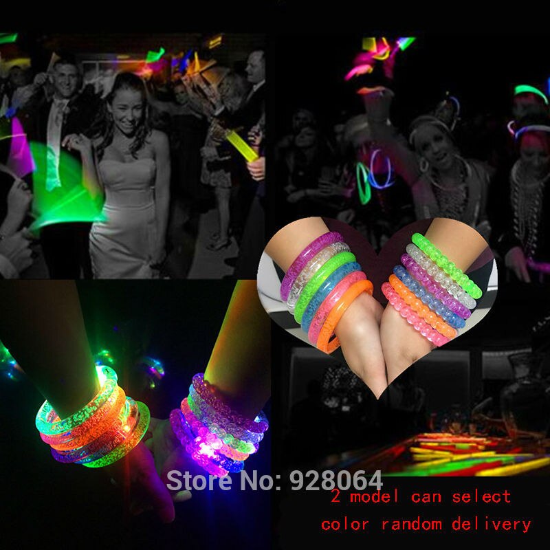 1pcs color changing LED bracelet Light up flash Bracelet luminous bracelet luminous toys for children baby toys christmas party