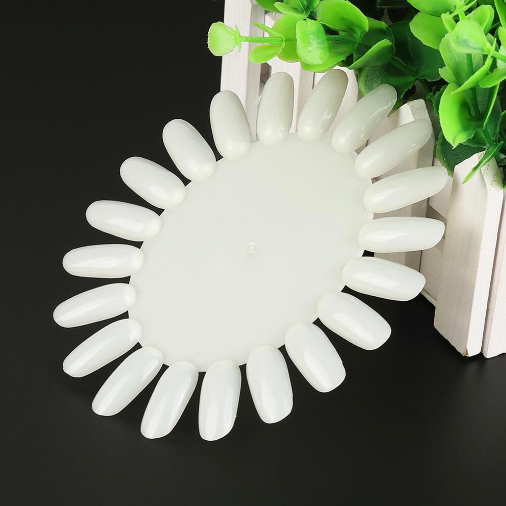 20 kleuren nail art acryl valse tip oefen ronde wiel mal diy display tool manicure toolsbeauty