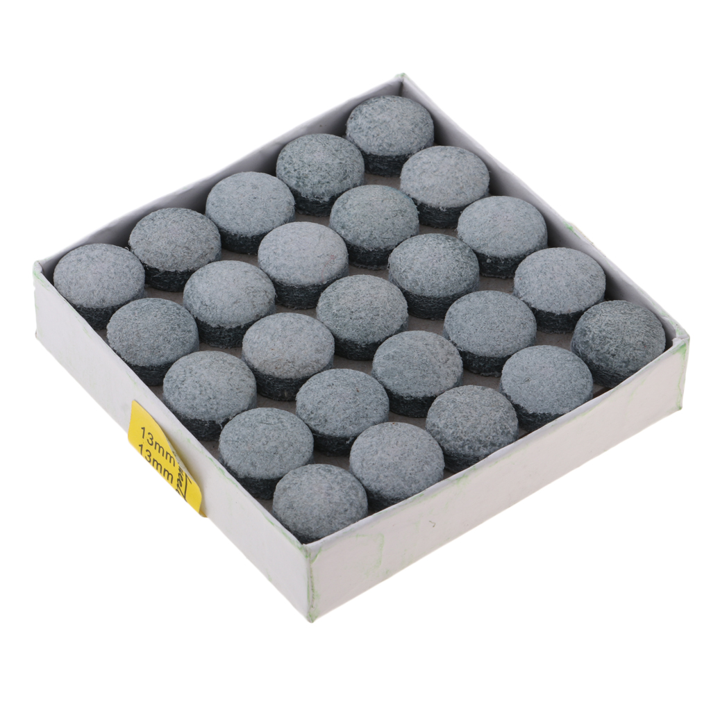 50Pcs Cue Tips Voor Snooker Biljart Professionele Pool Cue Stick Leer Negen Bal Cue Tips Vervangende Onderdelen Entertainment 13mm