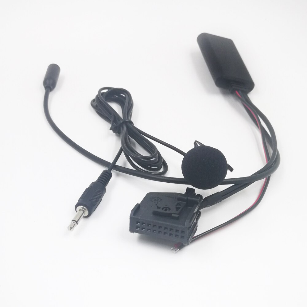 Biurlink – autoradio sans fil Bluetooth 18 broches, avec adaptateur de musique AUX-In, Microphone, mains libres, pour Volkswagen VW RNS2 MFD2