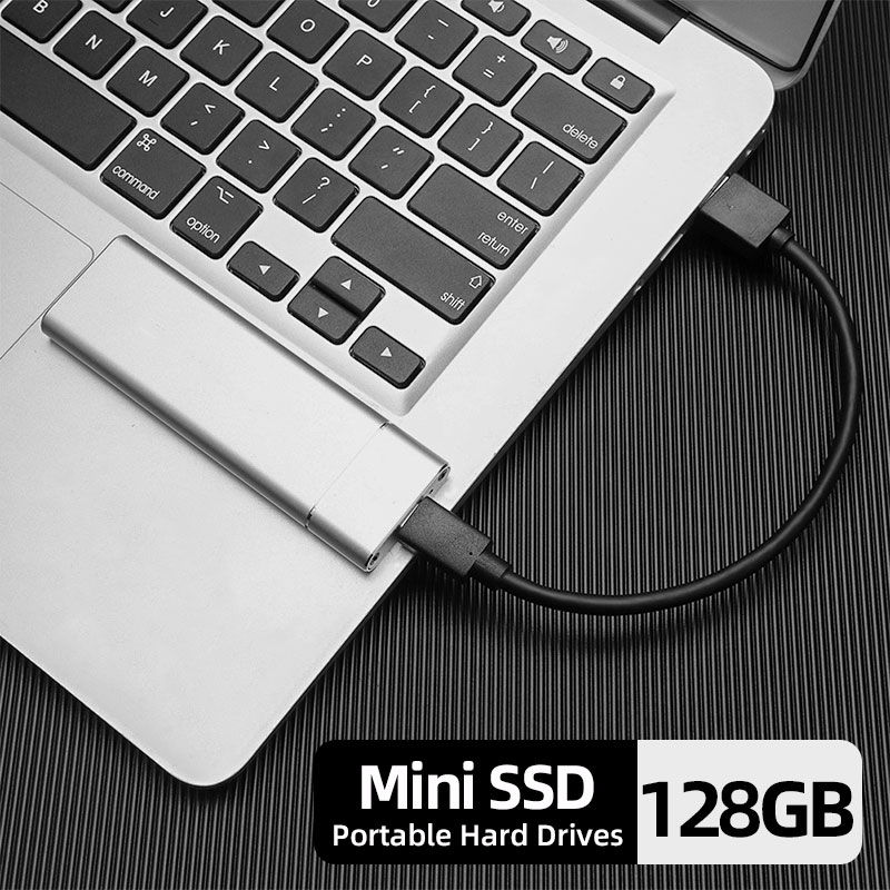 Heoriady-disco duro externo portátil SSD, 128GB, hdd para ordenador portátil de escritorio con USB 3,1 tipo C Gen 2