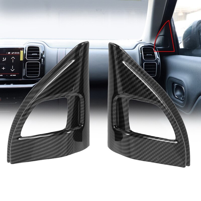 Auto A-stijl Triple-Gedreven Speaker Decoratieve Frame Tweeter Grille Voor Citroen C5 Aircross: Default Title