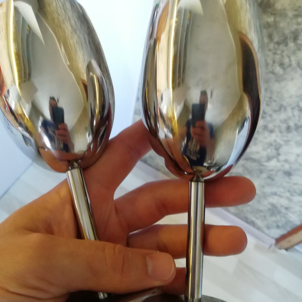 Stainless Steel Red Wine Goblet Bar Party Beer Juice Drink Champagne Cup Rust Resistant Durable Easy to Clean Party Supplies