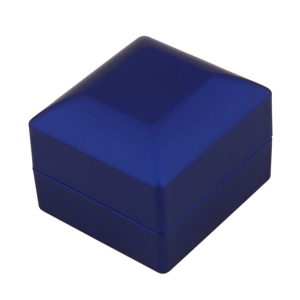 Wedding Ring Box LED Lighted Deluxe Jewelry Engagement Display Storage Foldable Valentine's Day Organizer Boxes