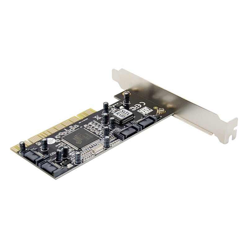 Pci Sil3114 SATA150 4-Kanaals Naar Sata Raid-Array Kaart Sil3114 Sata Adapter Controller Chip Kaart Voor Computer