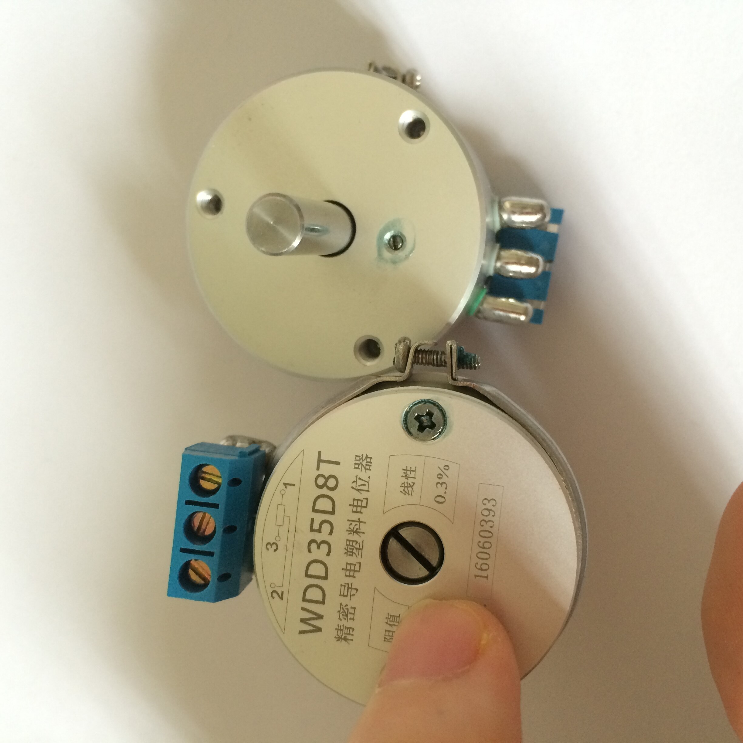 Wdd 35d-8t presisjonsledende plastpotensiometer 1k 2k 5k 10k 20k 50k 100