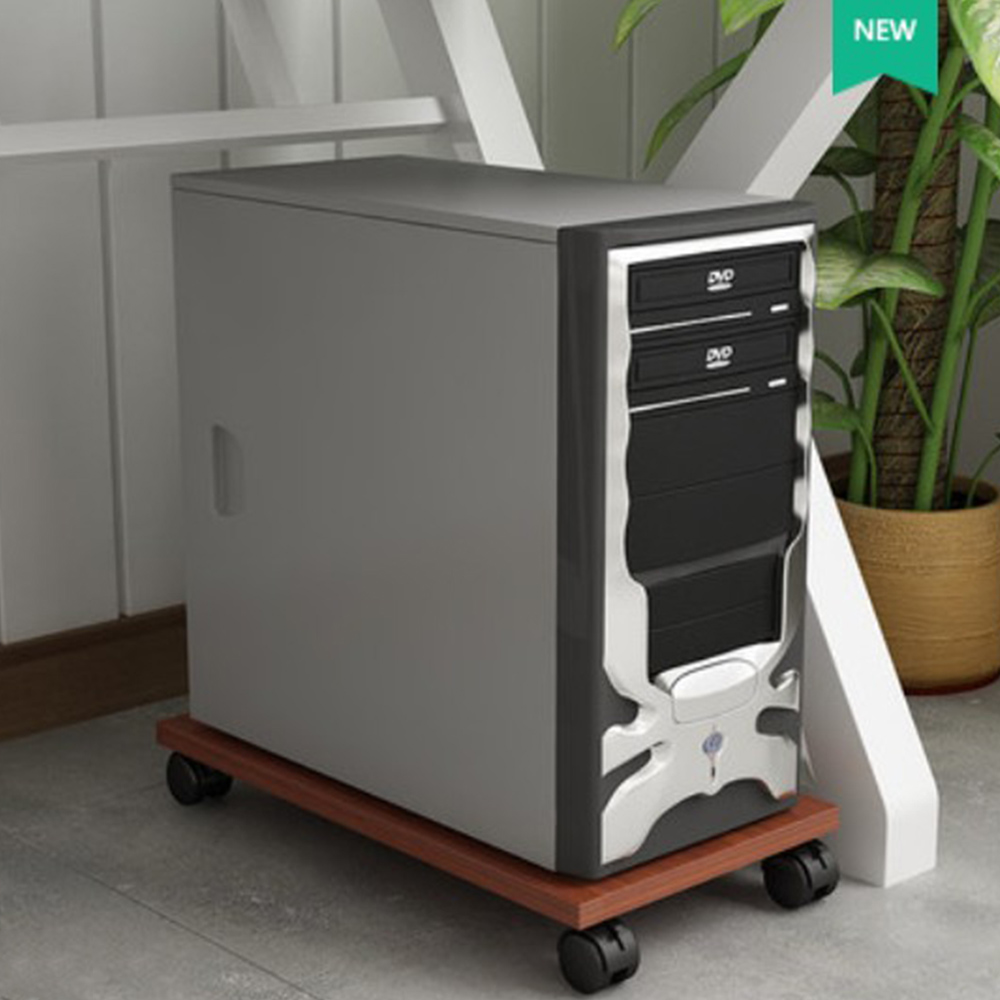 Kantoor Huis Gebruik Universele Hout Stand Computer Belangrijkste Processor Case Lade Met Wielen Rem Beweegbare Ondersteuning Voor Pc Gastheer Blauw roze: Tray2