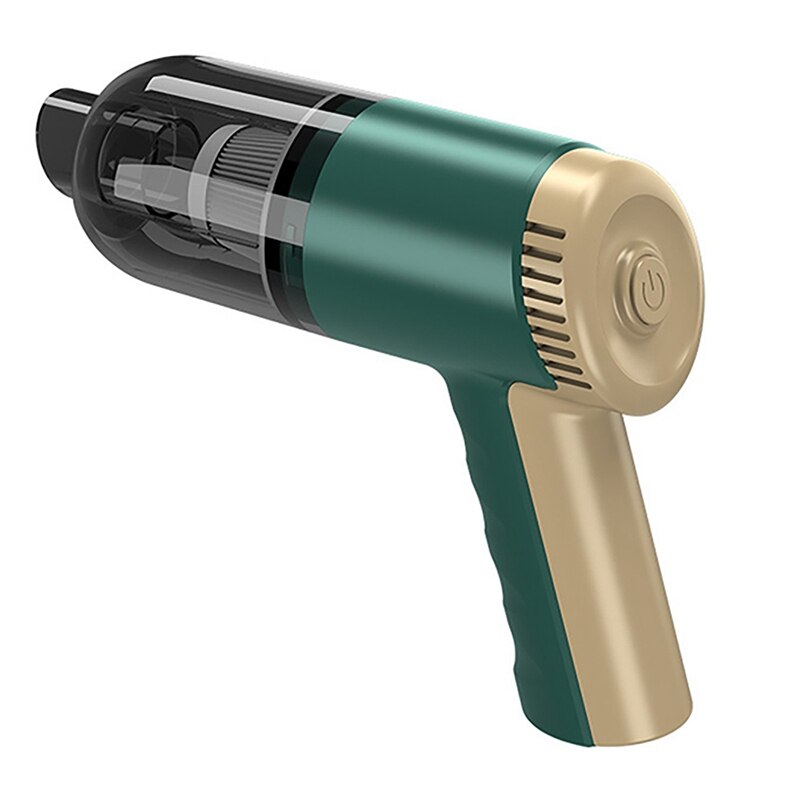 Vacuum Cleaner for Car Mini USB Charging Suction Cleaners Portable Handheld Home Desk Wireless Vacuum Cleaner: Green