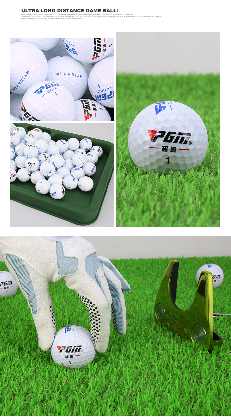 High-Grade Pgm Golf Balls 12 Pieces/Boxed Layer Practice Game Ball Double Layer Super far ball Outdoor Sport Training