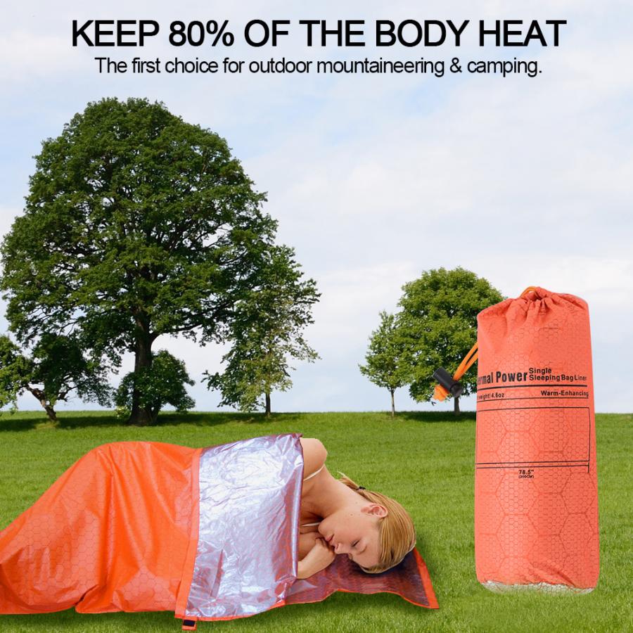 200 * 70 cm ultralette 15d nylon enkelt kuvert sovepose letvægts vandtæt camp vandring orange camping sovepose