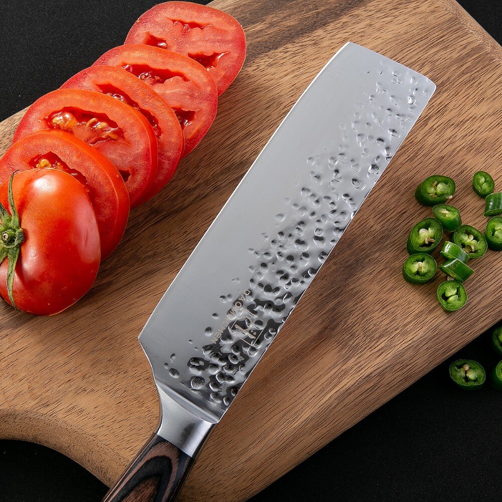 DAOMACHEN Kitchen knife Chef Knives 7 inch Japanese High Carbon Stainless Steel Vegetable Santoku Knife Chinese Knife
