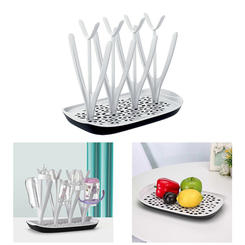 Bottle Dry Rack Baby Feeding Bottles Drain Drying Rack Baby Bottle Pacifier Cleaning Dryer Drainer Storage Drying Holder Shelf: Default Title