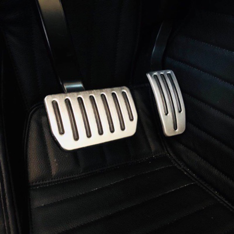 Geen Ponsen Auto Pedalen Voor Tesla Model S X - Gas Brandstof Brake Foot Rest Pedaal Pads matten Cover Accessoires Onderdelen
