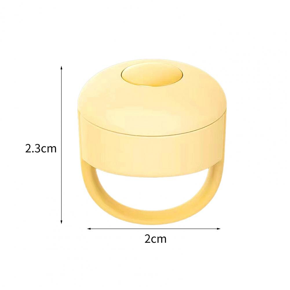 Mini-video-controller für die fingertipp-funktion, usb-ladefunktion, tragbarer bluetooth-kompatibler video-controller-ring zum ansehen von videos für ihr smartphone