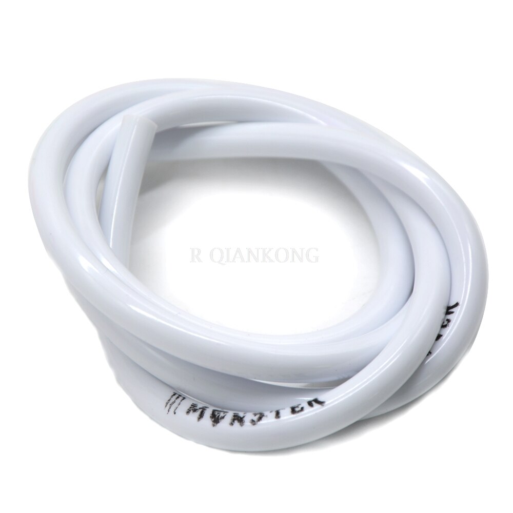 Universal Motorcycle motocross Fuel Gas Oil Tube Hose Petrol Pipe for kawasaki vespa gts 300 yamaha vmax 1200 ttr250: White