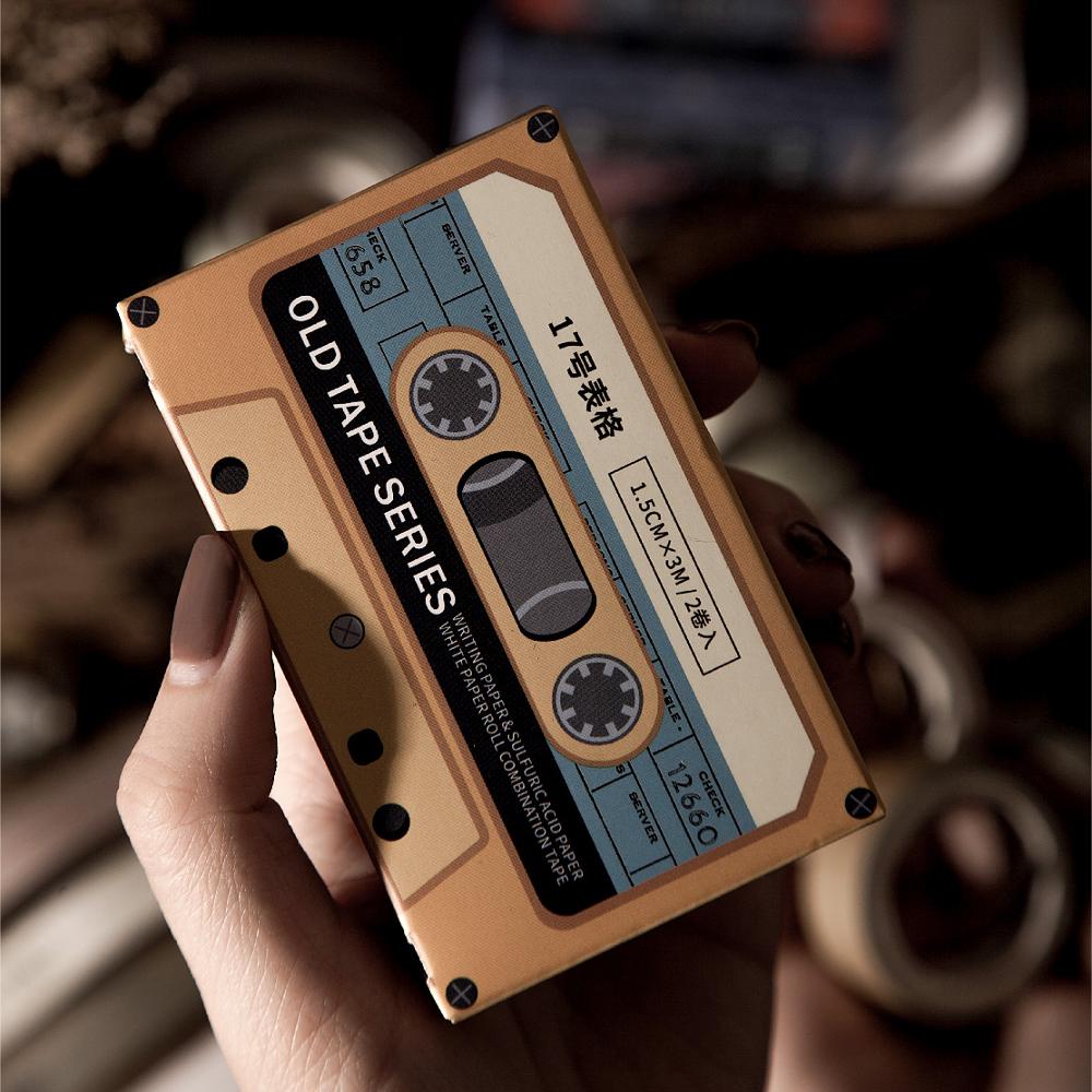 Old tape Writable Washi Tape Set Diy Masking Tape Cute Stickers School Suppliers Stationery Presented Craft Label Sticker
