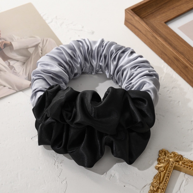 Rizador de pelo sin calor, varilla rizadora para dormir, diadema, rulos de pelo, formadores de ondas, mechones ondulados húmedos, sin rizos de calor, herramientas de estilismo para el cabello: Negro