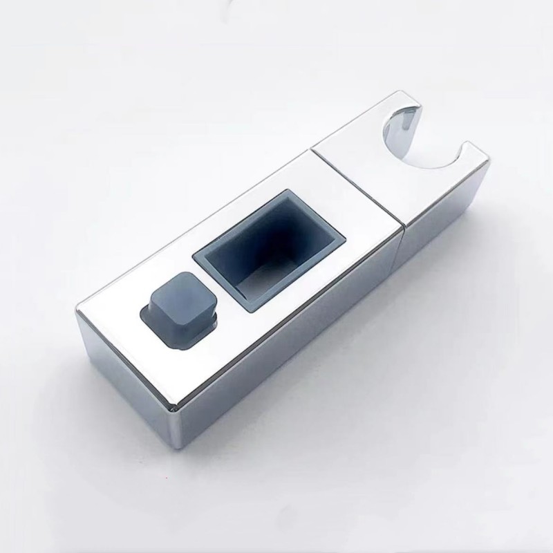 Shower Accessories Shower Head Bracket Adjustable Replacement Hand Shower Rack Square Bracket Holder for Bathroom Slide Pole: plum