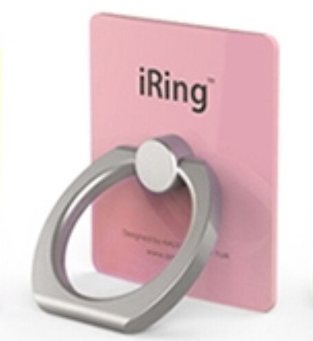 Iring Roterende Ring Standhouder Finger Ring Grip Houder Beugel Stand Accessoires Voor Iphone Samsung Huawei Xiaomi Ipad Tablet: Pink