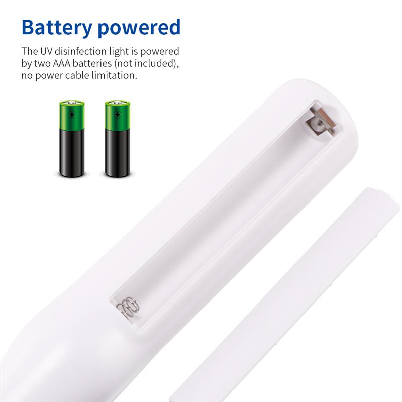 Portable UV Disinfection Light White Shell One Button Operation Disinfection Device Car Fresh Air Anion Purifier Air Freshener