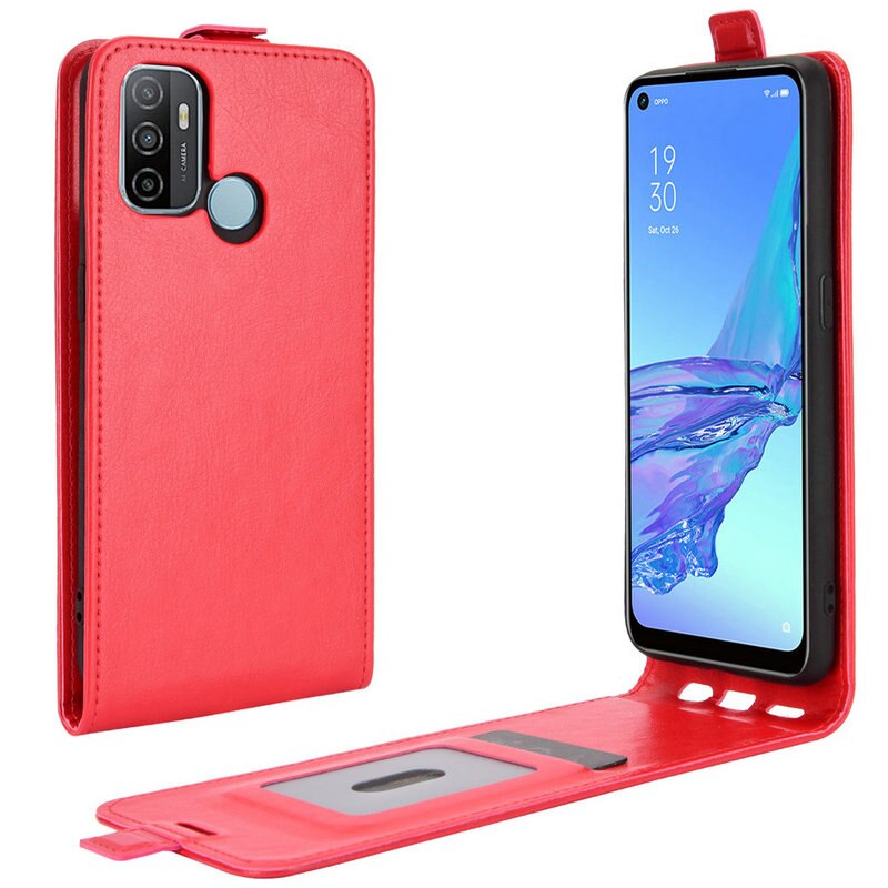 Étui en cuir rétro pour Oppo A53 pour Oppo A32 portefeuille housse de téléphone à rabat Coque Etui Fundas