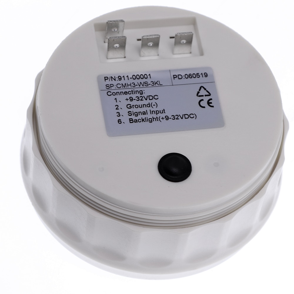 85mm Boat Tacho Sensor Marine Tacho Meter with LCD Hourmeter 3000 4000 6000 8000 RPM Marine Tachometer 12V/24V Red Backlight