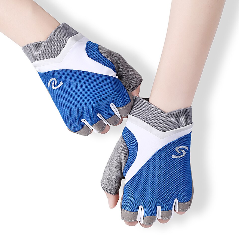 GOBYGO-Gants de levage demi-doigt WePackage, fitness, vélo, l'hypothèse, coordonnants, respirants, gants d'entraînement d'haltères, 1 paire