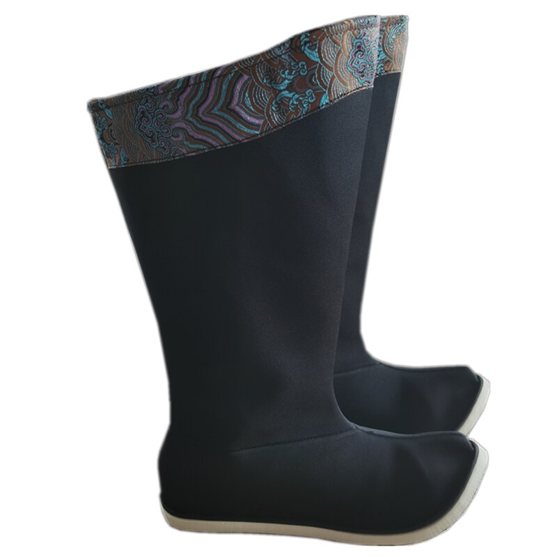 Schwarz Swordsman Stiefel Chinesischen Hanfu Stiefel Alten Vintage Stiefel Kung Fu Schuhe Geschichte Kleidung Zubehör: 46