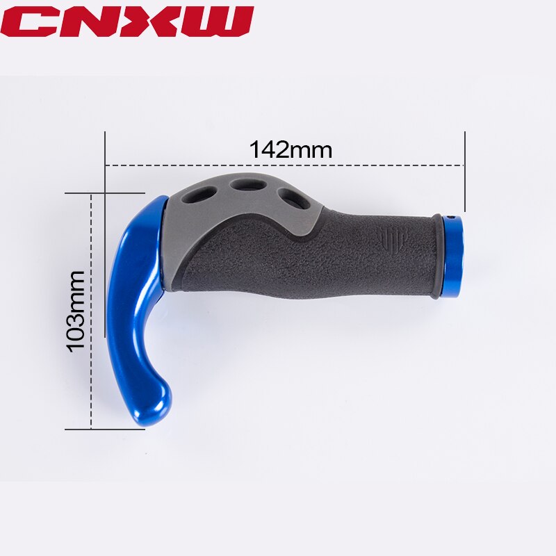 Mtb Comfortabele Fiets Stuur Grips Fietsonderdelen Grips Aluminium Rubber Fiets Grips Lock-On Stuur Ergonomische Bar Ends