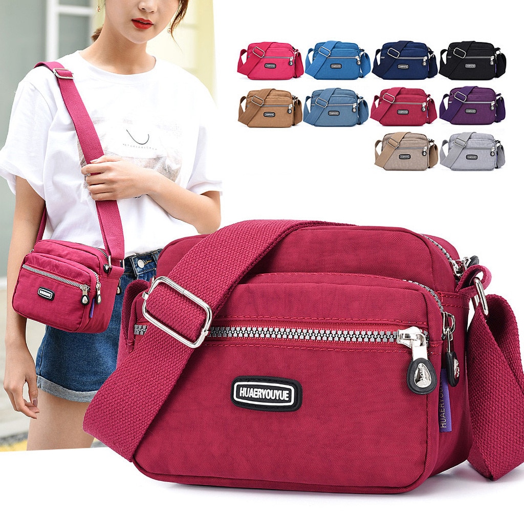 Bolso de hombro para mujer, informal, de , de nailon, para mujer, bolso de hombro, resistente al agua, para chicas, bandolera, pequeño para mujer,