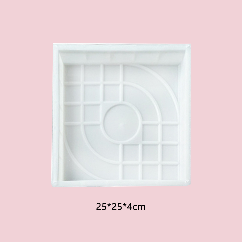 Diy Garden Villa Brick Path Maker Concrete Plastic Molds Road Path Paving Brick Tile Concrete Cement Mould Garden Decorations