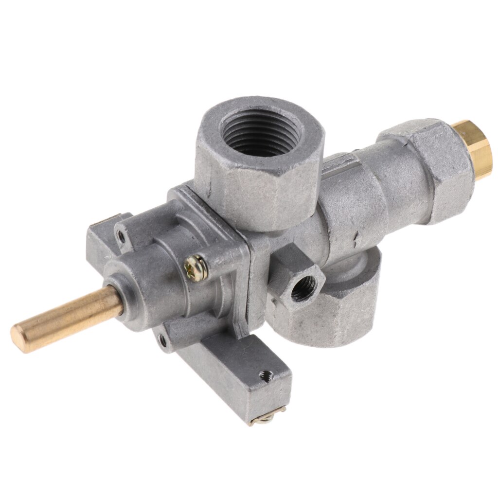 Electric Ignition Oven Stove Burner Valve Inlet 1/2-14NPT Outlet 1/2-14NPT