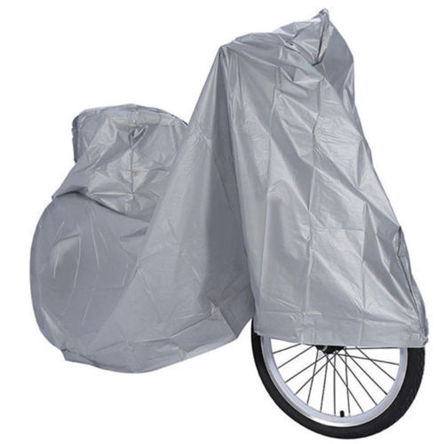 1pc protector cover stofdicht Fiets Rain Stofkap Waterdicht Outdoor Grijs Voor Bike Fiets