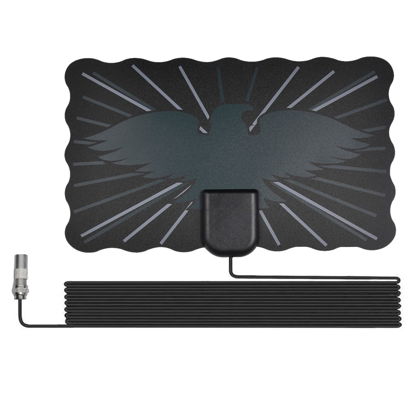 4K 25DB High Gain HD TV DTV Box Digital TV Antenna EU Plug 2000 Miles Booster Active Indoor Aerial HD Flat: A