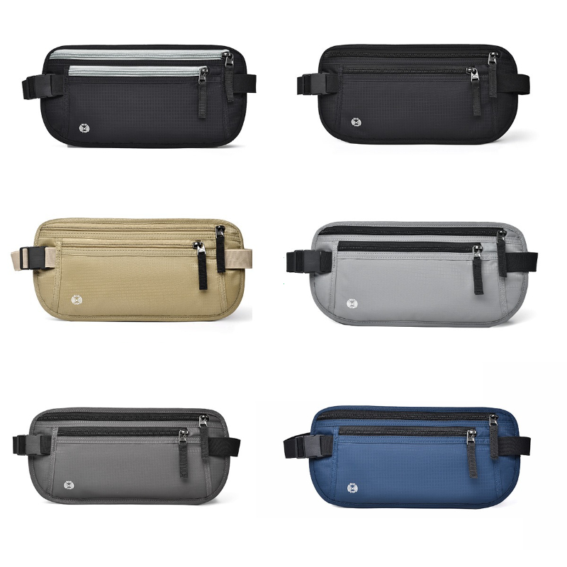 Unsichtbare Reise-Hüfttasche für Reisepass, Geld, Gürteltasche, versteckte Sicherheitsbrieftasche, draussen-Sport, Joggen, Brusttasche, Hüfttasche
