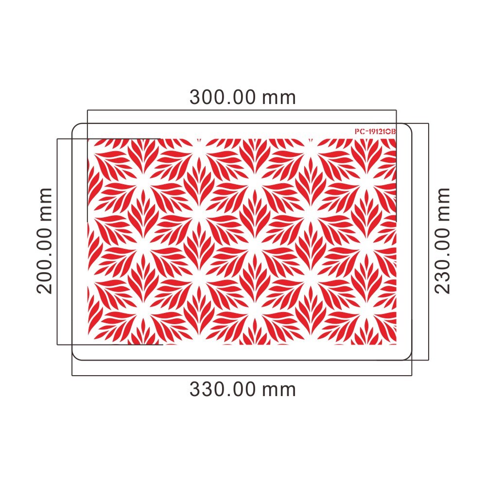3 størrelse blomst mønster kage stencil plast blonder kage boder stencils skabelon gør det selv tegning form kage dekoration værktøj bageware: Pc -191210b-330 x 230mm