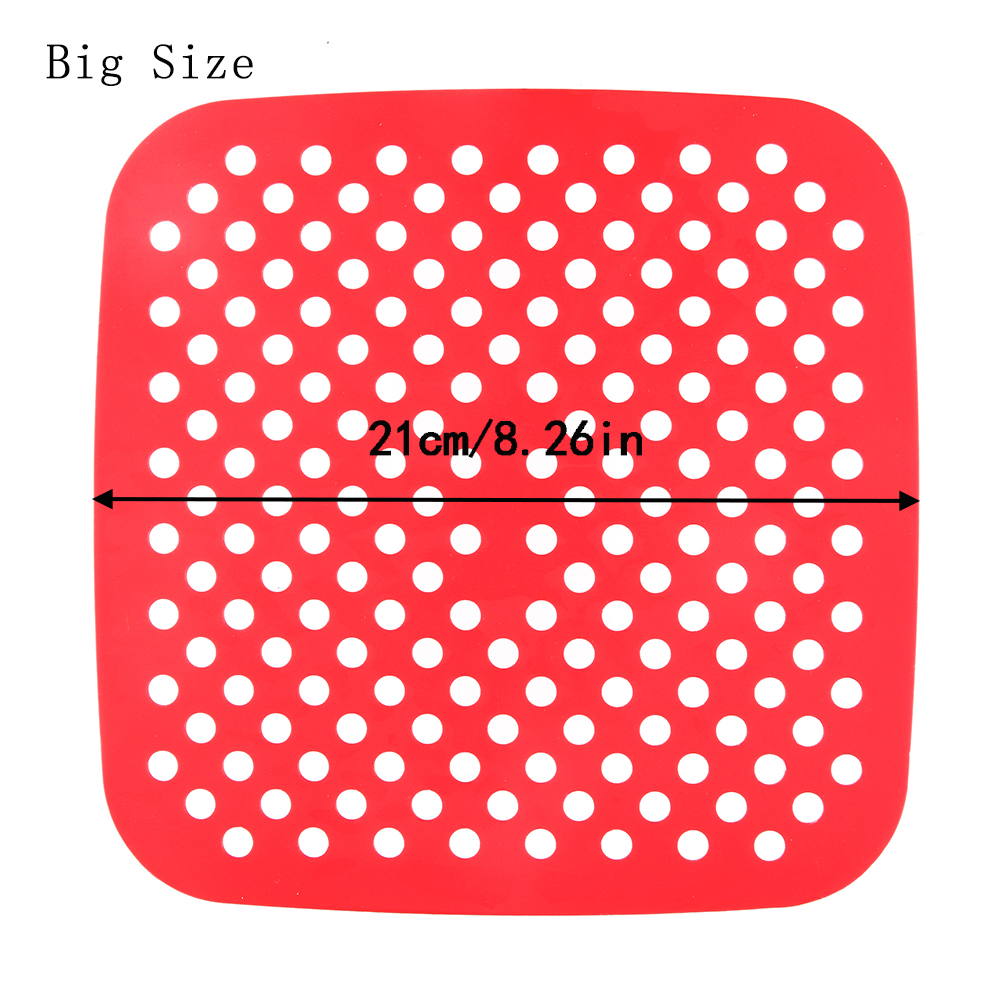 Air Fryer Silikon Matte Küche Zubehör Antihaft-Back Matte Gebäck Werkzeuge Zubehör Backformen Öl Matten Kuchen Gegrillte Untertasse